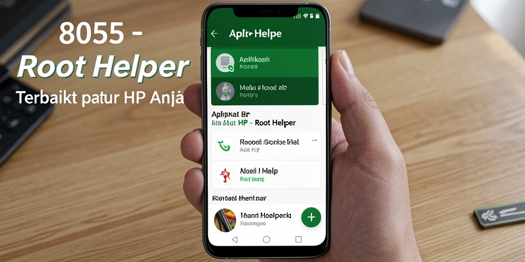 Antarmuka 8055 yang sederhana dan intuitif untuk Root Helper.