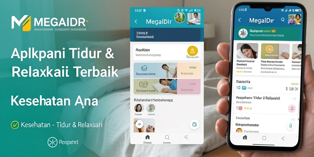 Tampilan antarmuka MEGAIDR yang sederhana dan menenangkan.