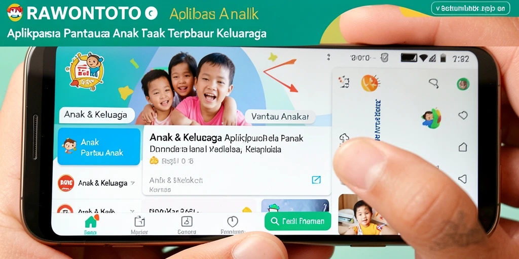 Tampilan antarmuka RAWONTOTO yang ramah pengguna untuk Pantau Anak.