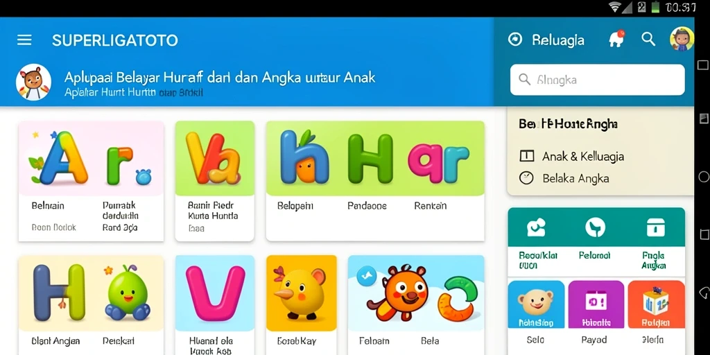 Tampilan antarmuka <strong>SUPERLIGATOTO</strong> yang interaktif dan edukatif.