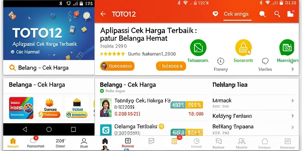 Antarmuka TOTO12 yang user-friendly untuk cek harga produk.